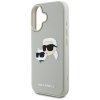 Etui Karl Lagerfeld HC 3D Rubber Double  Heads do iPhone 16 beżowy